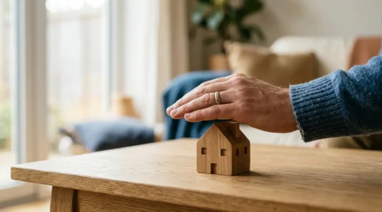 Représentation symbolique de la protection financière familiale à travers l'assurance de prêt immobilier