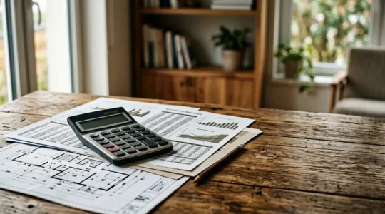 Calculatrice et documents financiers pour l'analyse du rendement locatif immobilier