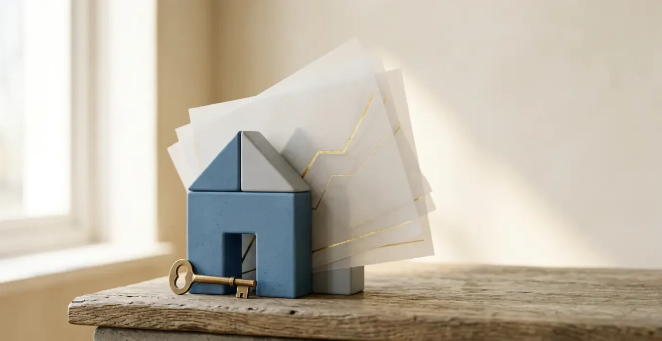 Concept d'économies sur le crédit immobilier grâce au changement d'assurance emprunteur