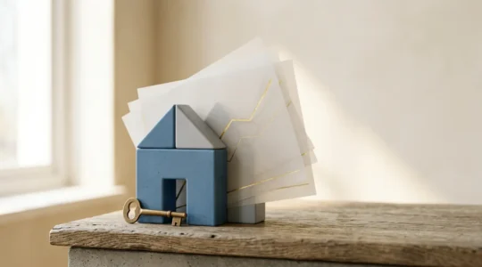 Concept d'économies sur le crédit immobilier grâce au changement d'assurance emprunteur