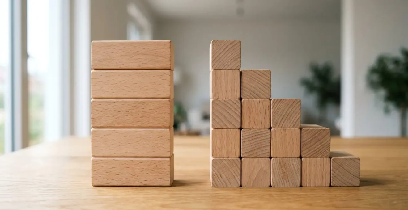 Représentation visuelle de l'évolution des mensualités dégressives versus constantes sur la durée d'un prêt immobilier