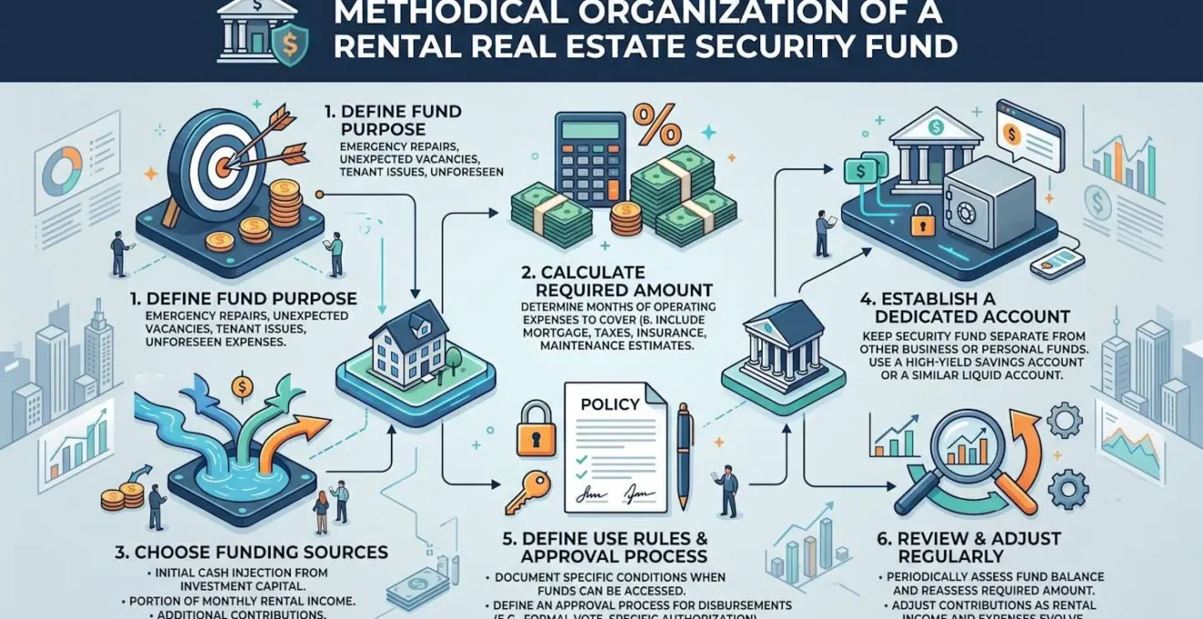 Organisation méthodique d'un fonds de sécurité pour investissement immobilier locatif