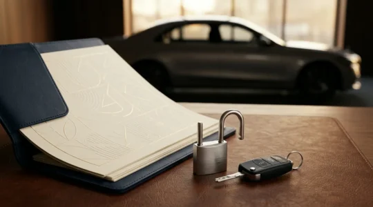 Concept de financement automobile sécurisé avec prêt affecté