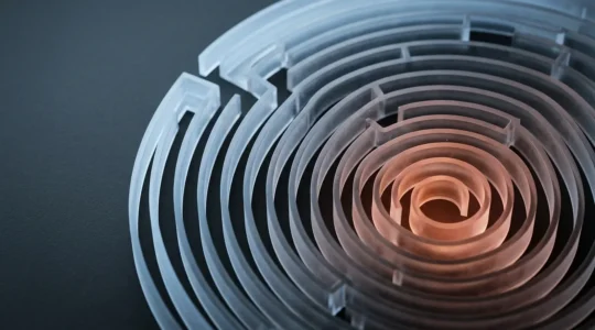 Représentation symbolique du piège du crédit revolving et de la spirale d'endettement