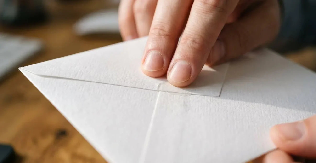 Geste symbolique d'envoi d'un document officiel par voie sécurisée