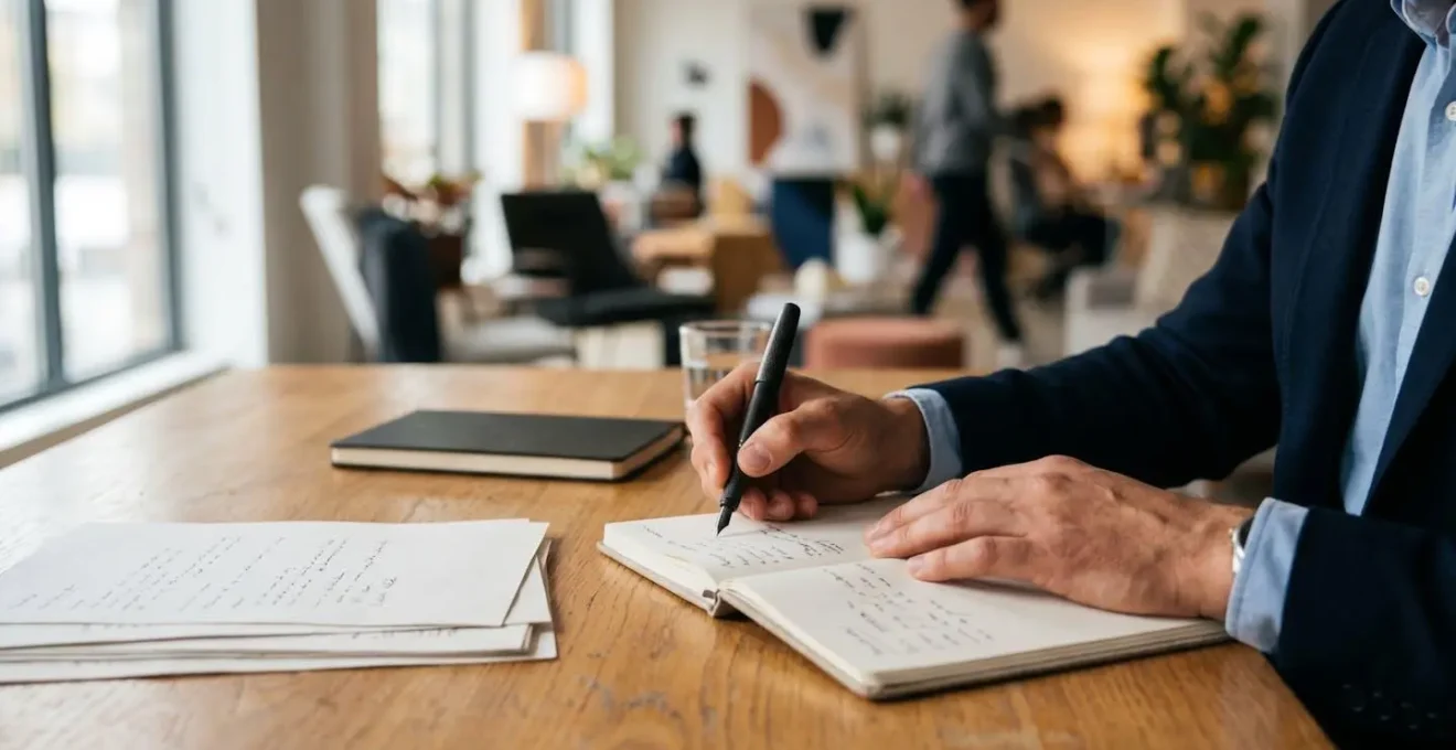 Scène professionnelle illustrant l'importance de la documentation écrite et de la traçabilité dans les échanges clients