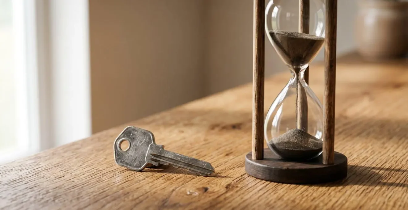 Représentation symbolique du temps qui passe et de la vacance immobilière